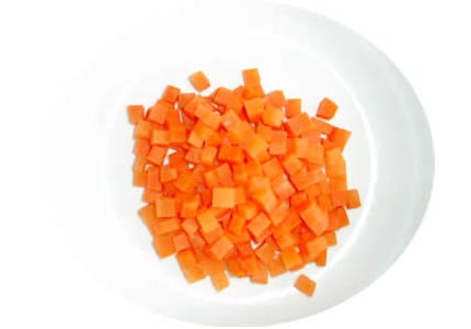 盐渍胡萝卜方丁